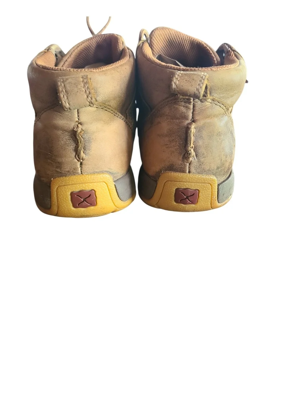 Twisted X Men's Bomber Brown Leather Chukka Driving Moc Boots Size 9M